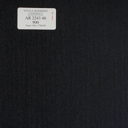 AR 2243 40 CANONICO - 100% Wool - Đen Trơn